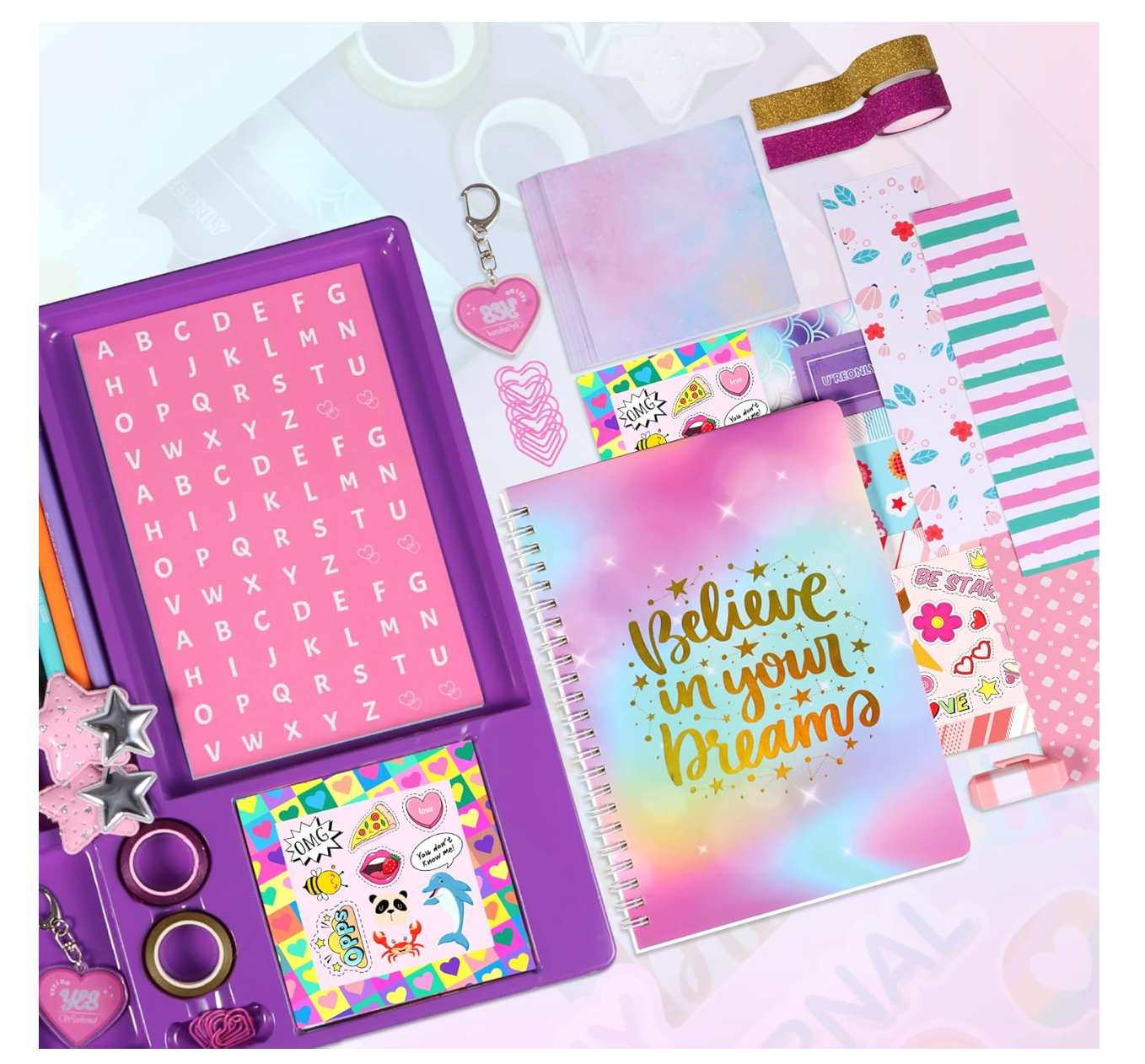 Kit de diario para niñas, juguetes para edades de 8 a 14 años