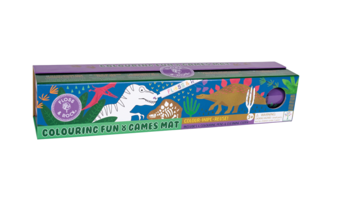 Tapete Reutilizable para Colorear – Dinosaurios