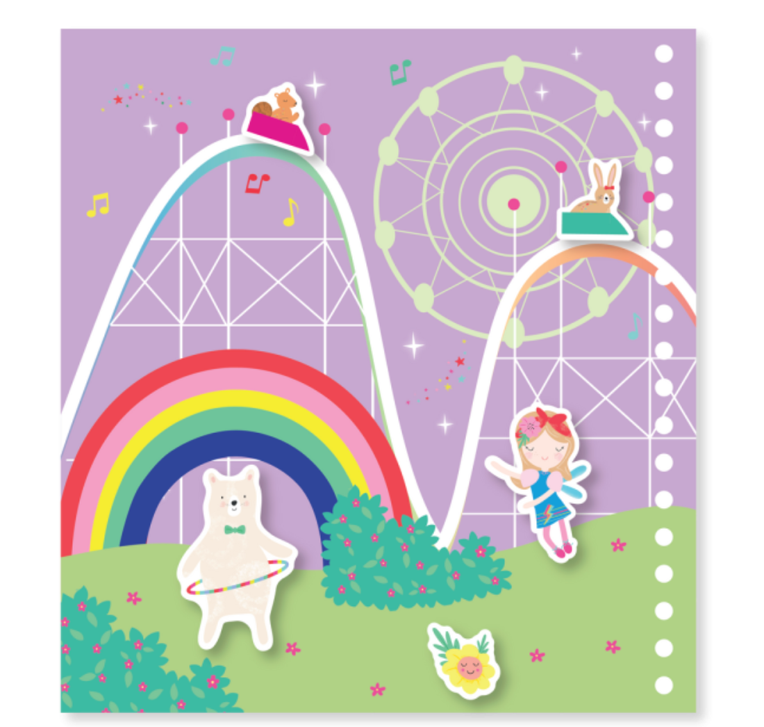 Libreta Reutilizable Multi Actividades, Hadas & Arcoíris