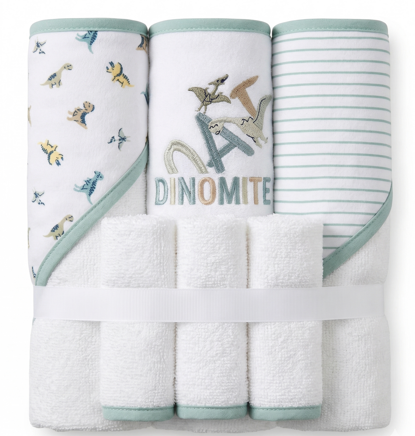 Set de Baño Dinos Verde