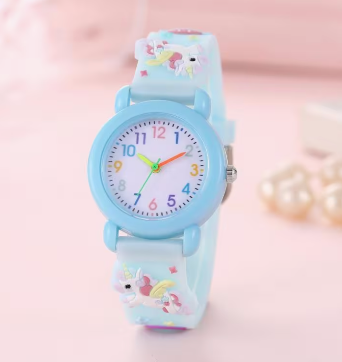 Reloj Niña Unicornio Azul Cielo SIN CAMBIOS NI DEV