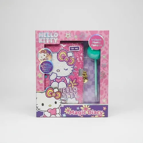 Diario Mágico Hello Kitty con Pluma Pompón