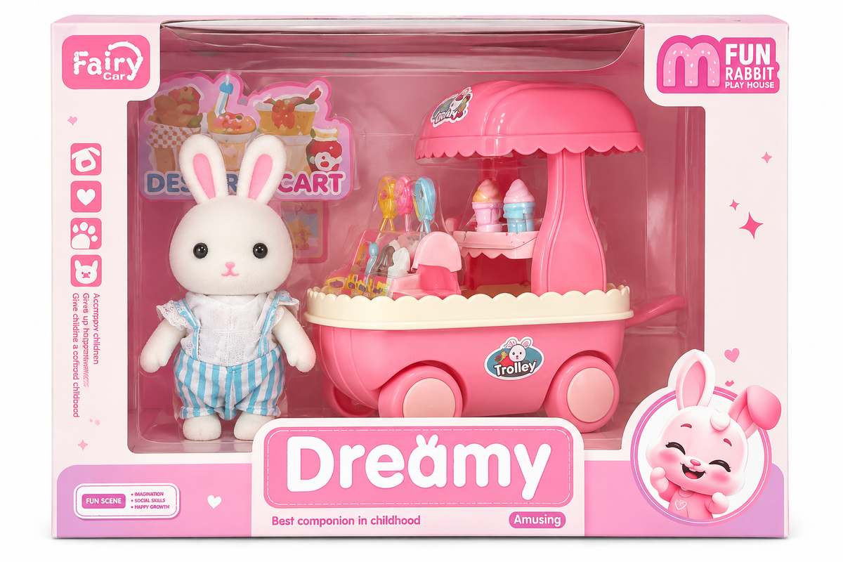 Dreamy Fairy Care - Carrito de Helados con Conejo