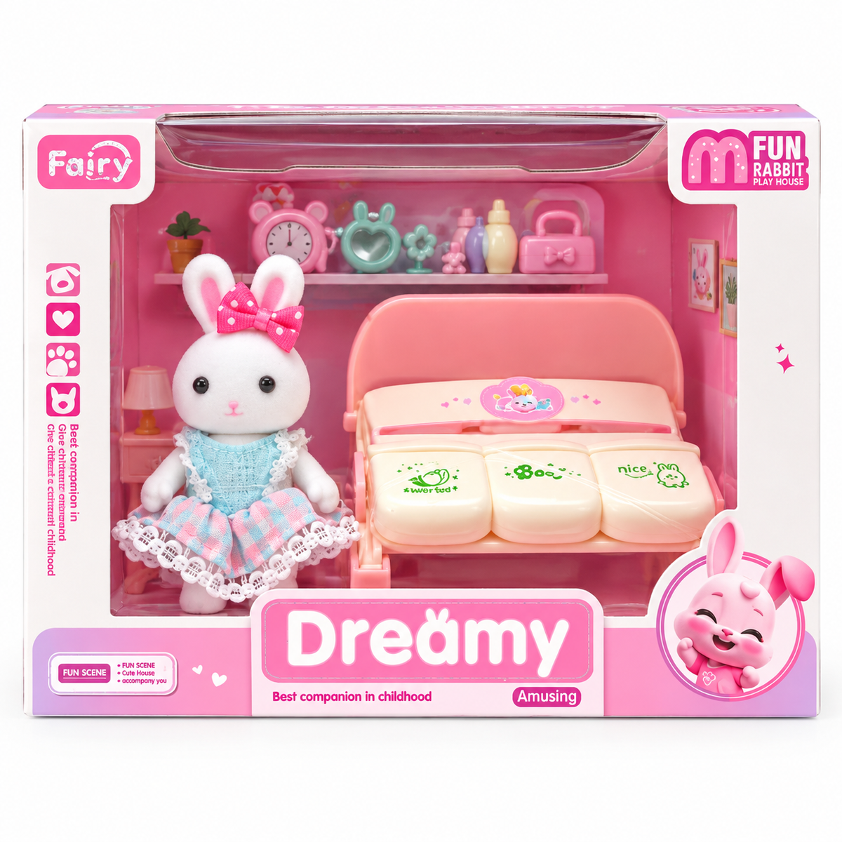Dreamy Fairy Care- Set Carreola con Conejo