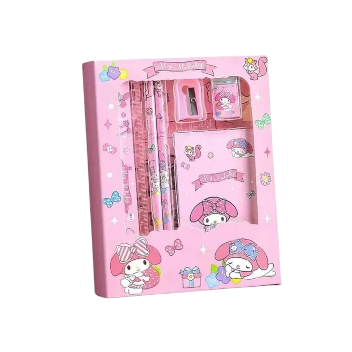 Set de Papelería My Melody con Estuche de Cartón