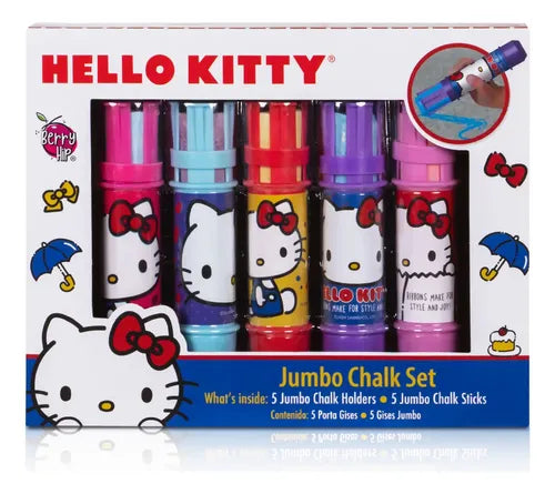 Set de Gises Jumbo Hello Kitty