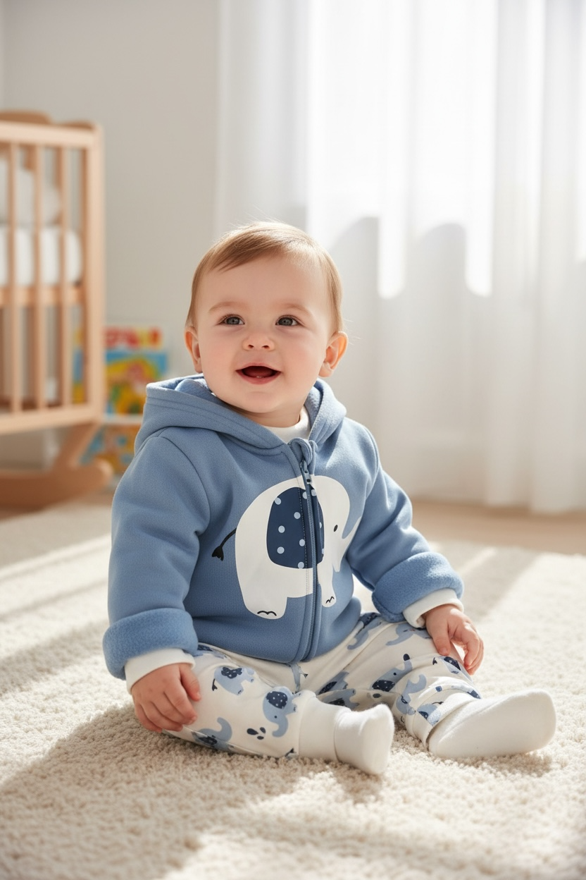 Conjunto Elefante Azul Niño