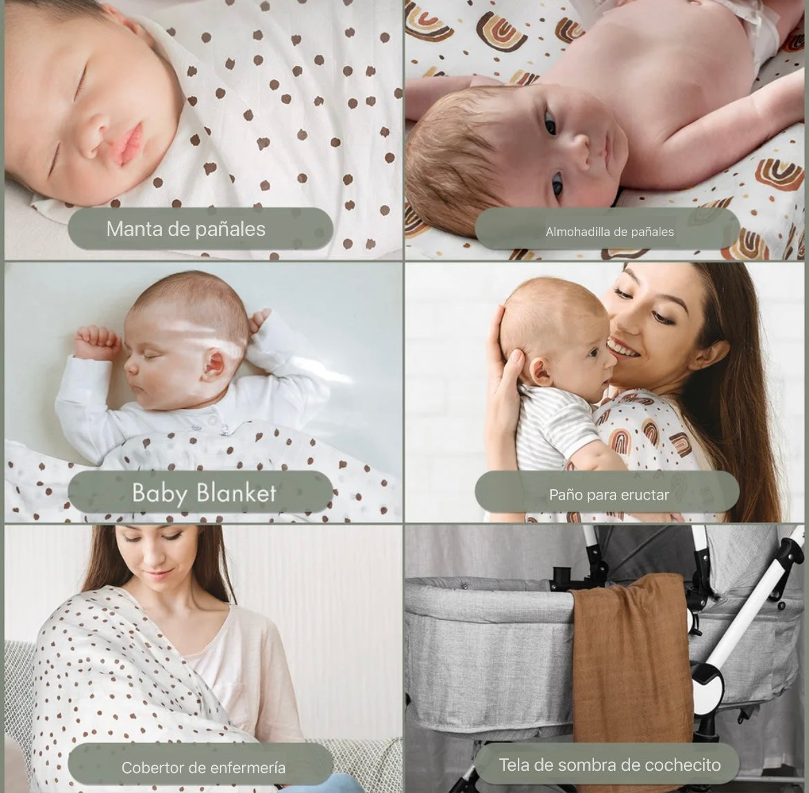 Manta de Muselina Multiusos