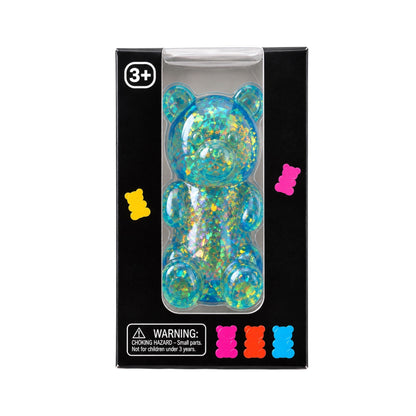 Oso Squishy con Brillantina Holográfica
