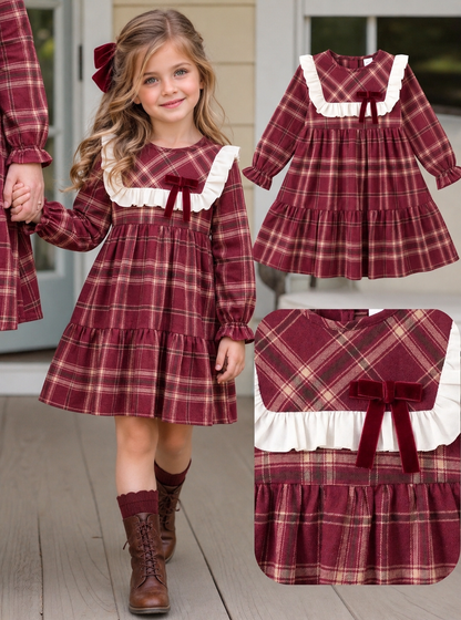 Vestido a Cuadros Rojo Romina