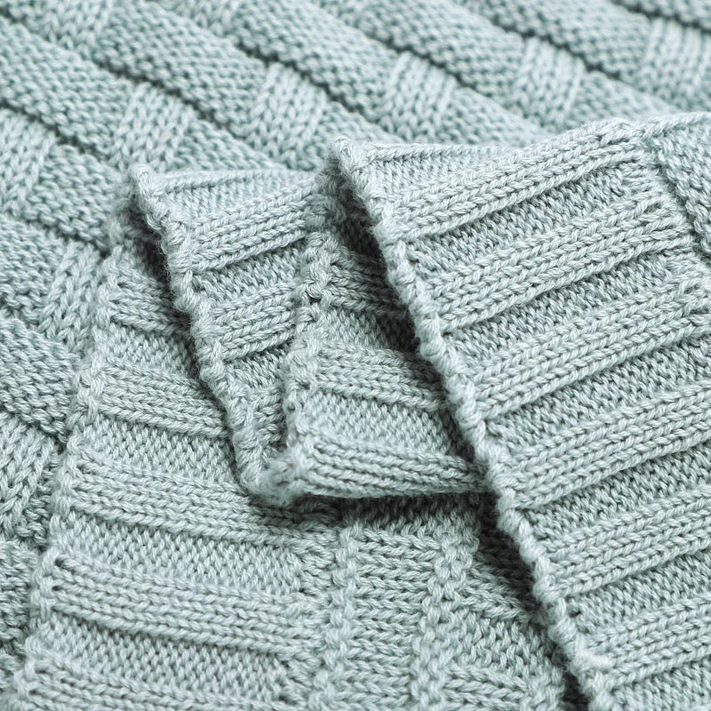 Manta de Punto Cuadros