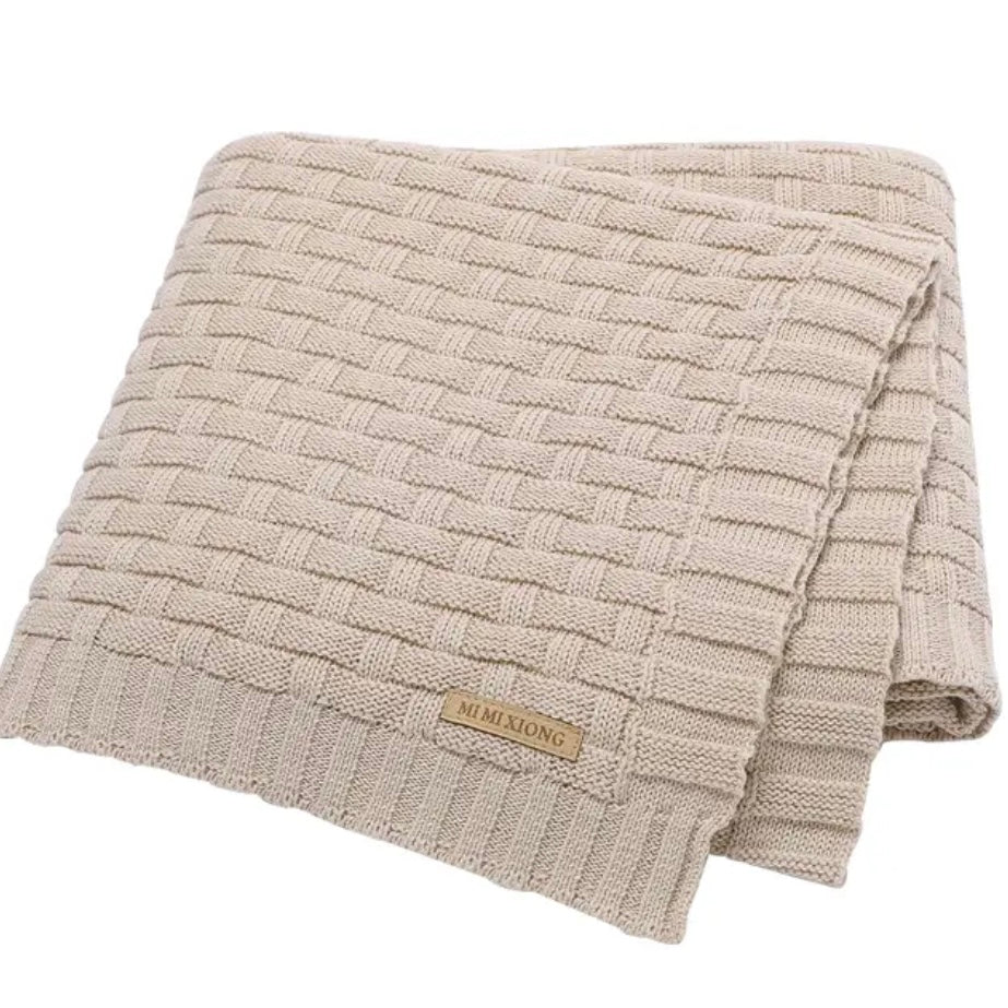 Manta de Punto Cuadros