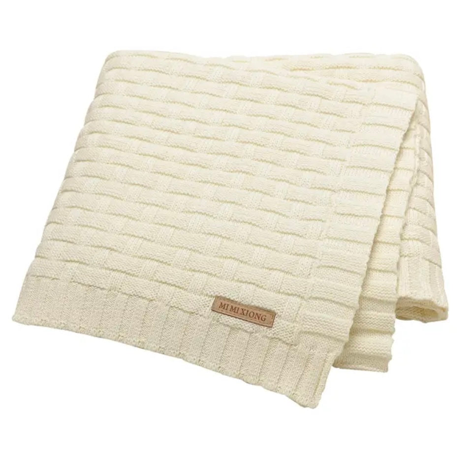 Manta de Punto Cuadros