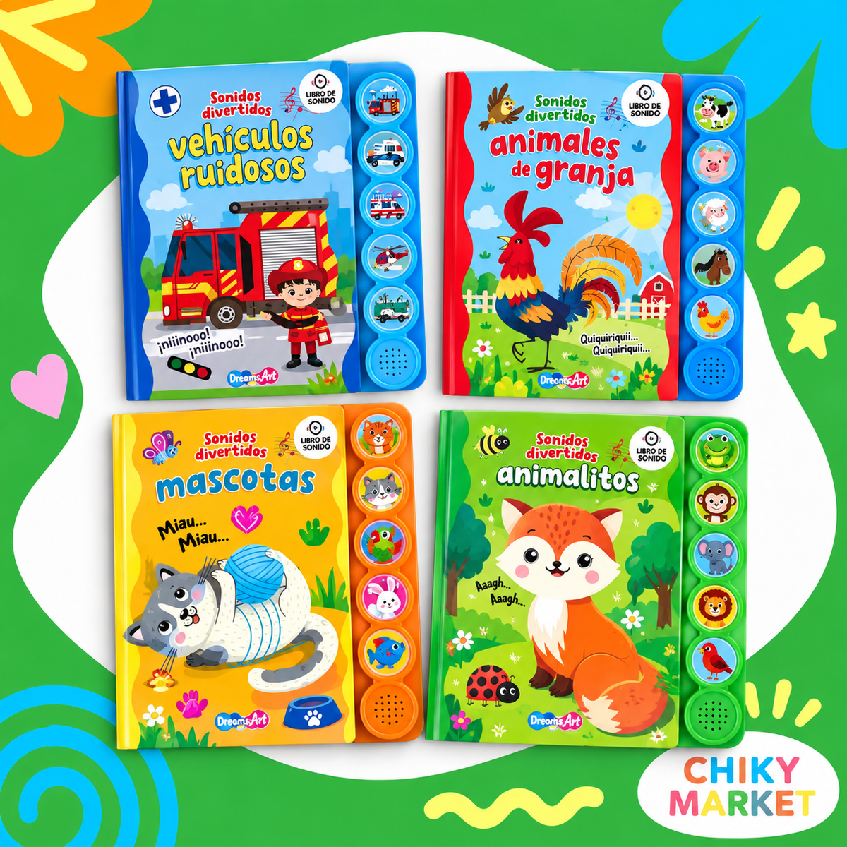 Cuento Pasta Dura Grande Sonidos  CHIKY MARKET