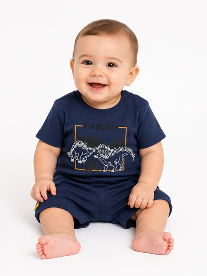 Conjunto Niño Dinos Azul