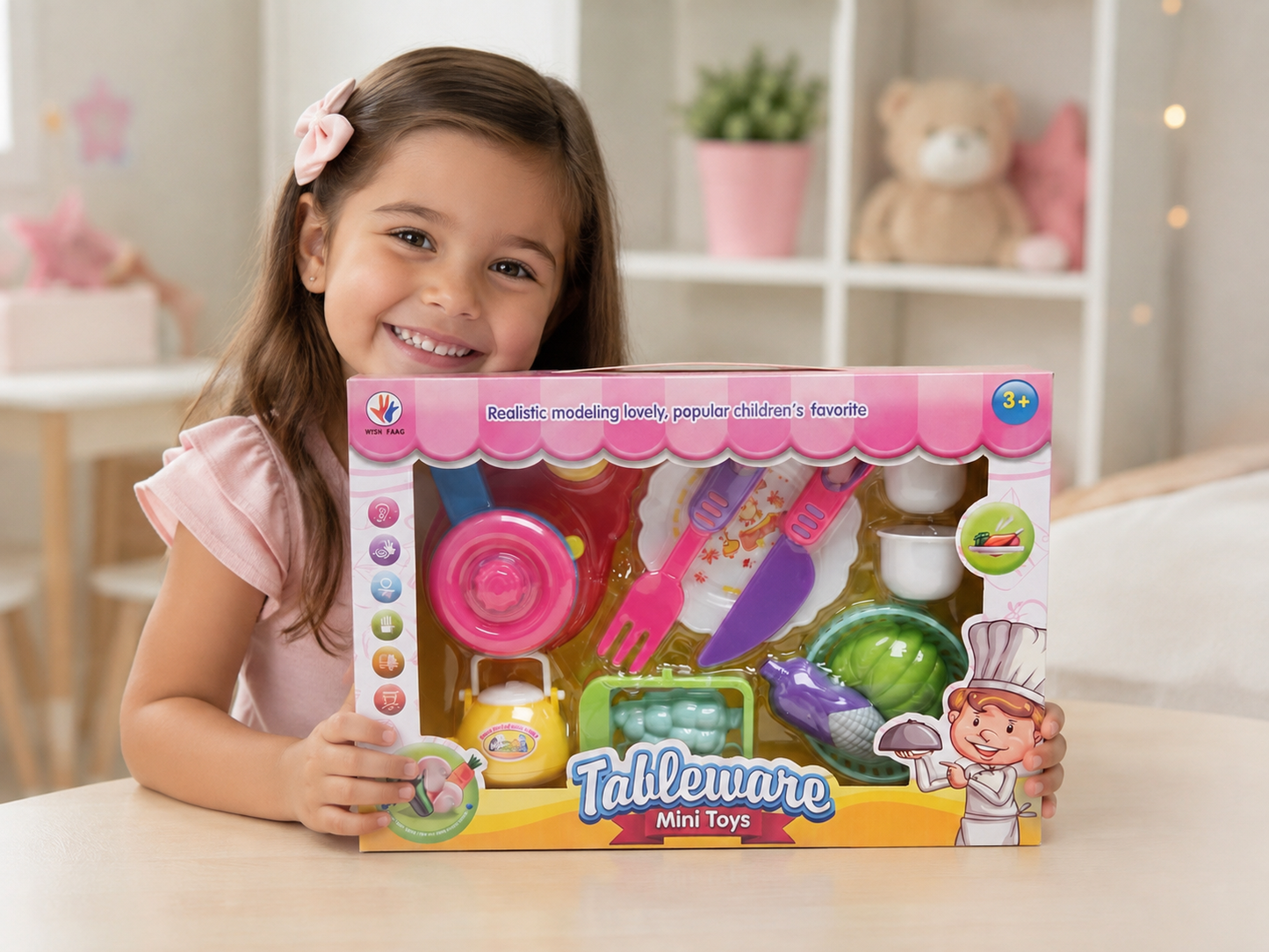 Set de Vajilla y Cocina de Juguete "Tableware Mini Toys"