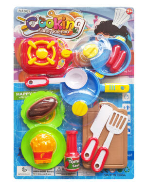 Set de Cocina de Juguete Cook con Utensilios y Comida