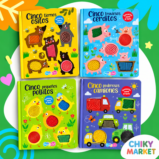 Cuento Texturas 5 Pequeños CHIKY MARKET