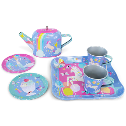 Juego de té de hojalata de 7 piezas - Fantasía