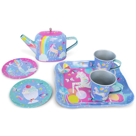 Juego de té de hojalata de 7 piezas - Fantasía