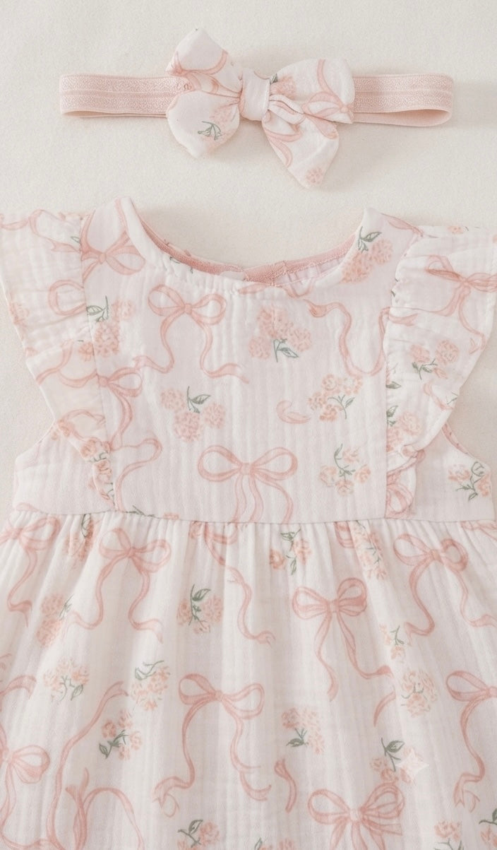 Conjunto 4 Piezas Bebé Niña Durazno