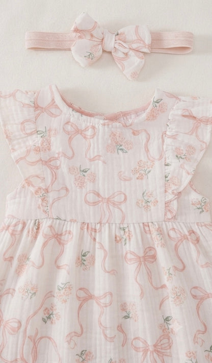 Conjunto 4 Piezas Bebé Niña Durazno