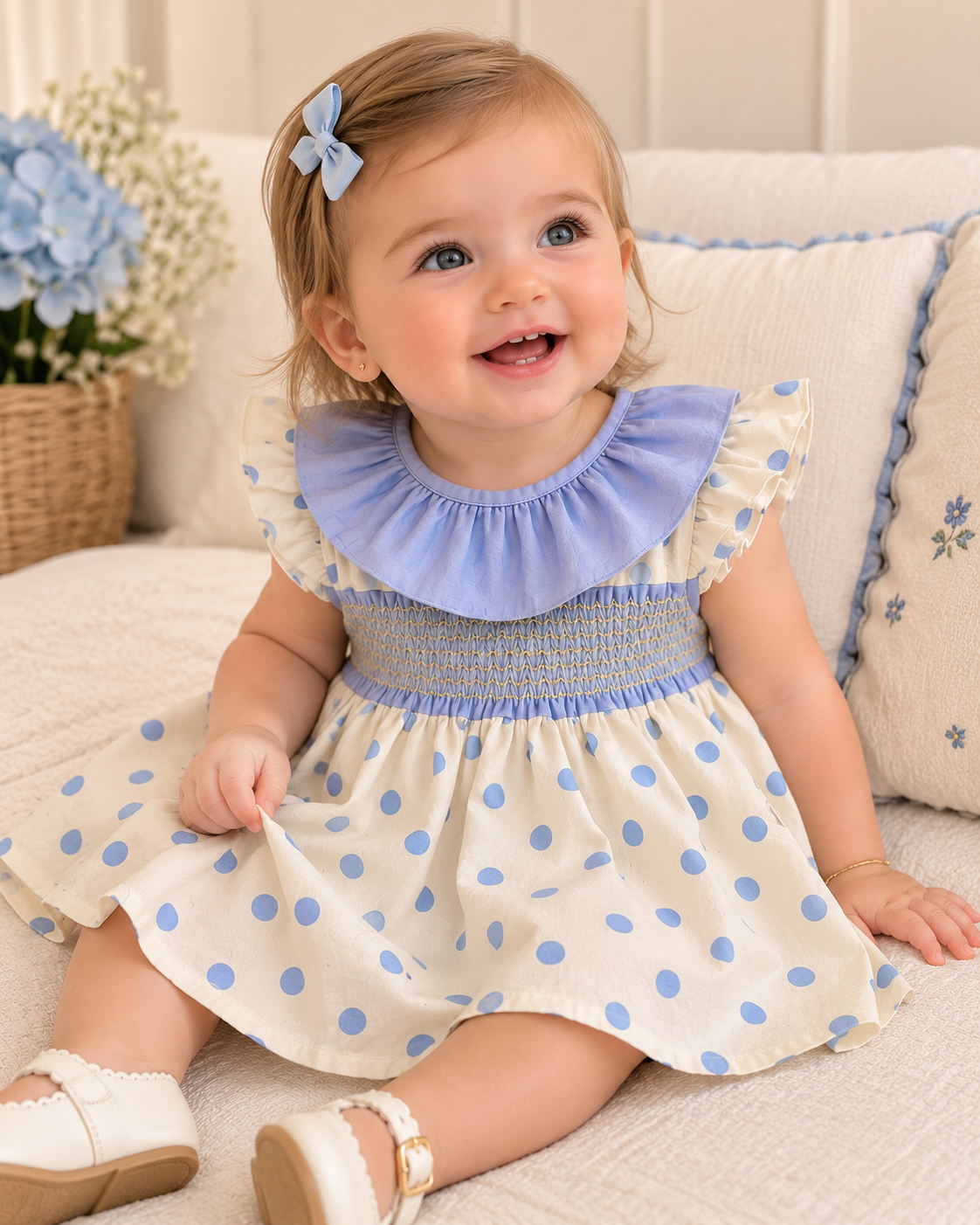 Vestido Bebé Fruncido Lucila