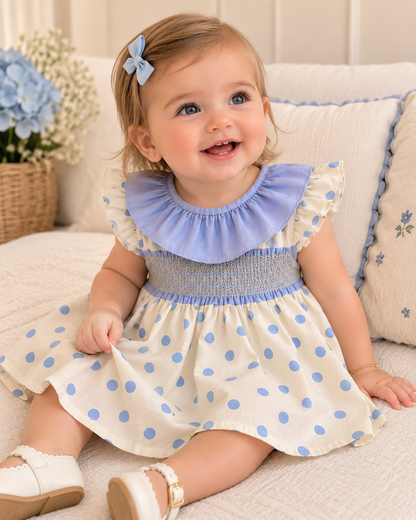 Vestido Bebé Fruncido Lucila