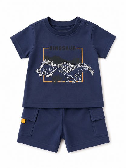 Conjunto Niño Dinos Azul