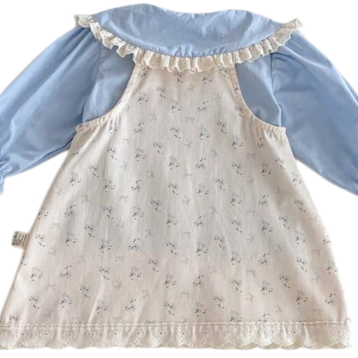 Vestido y Blusa Florecitas Azul