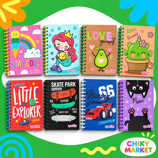 Libreta Sparkle CHIKY MARKET