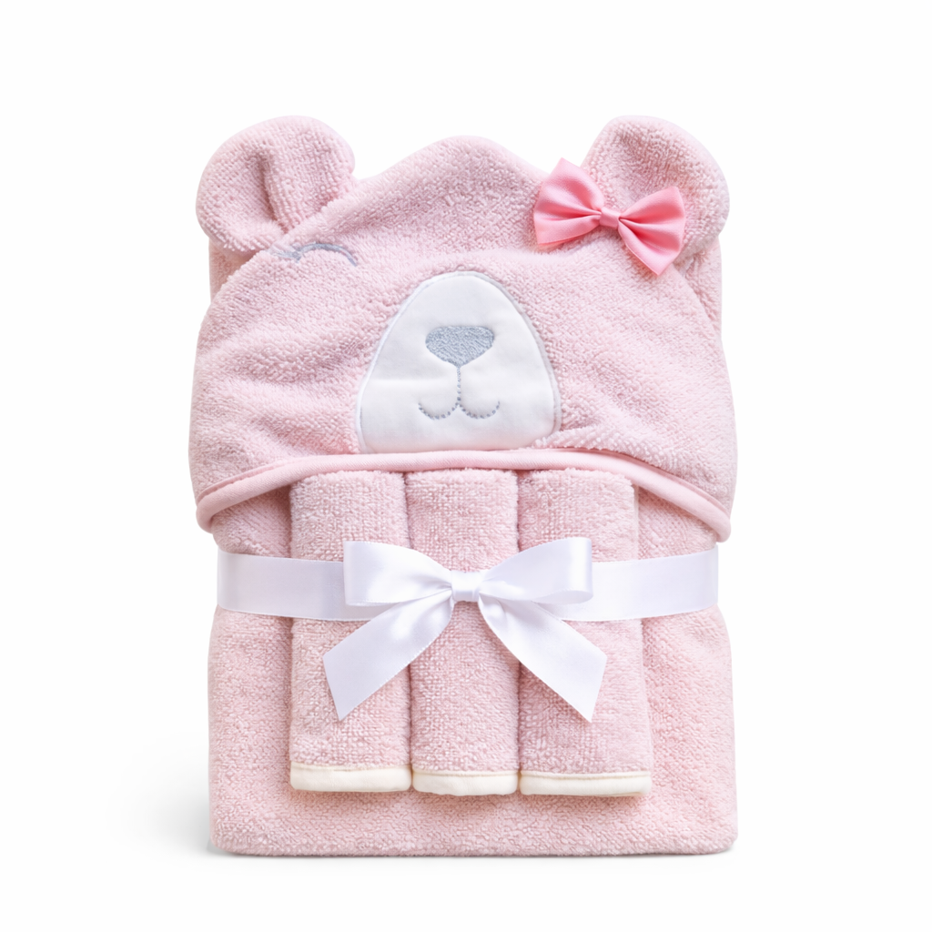 Toalla de Baño Animalitos OSITA ROSA