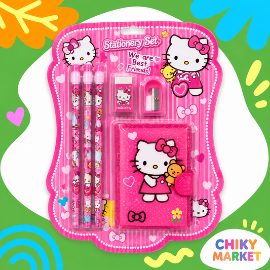 Kit Papeleria con Cartera  CHIKY MARKET