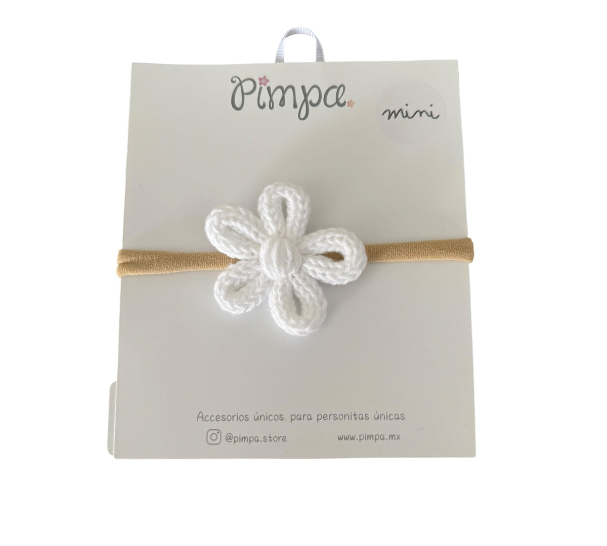 Emma - Bandita soft baby con moñito tejido