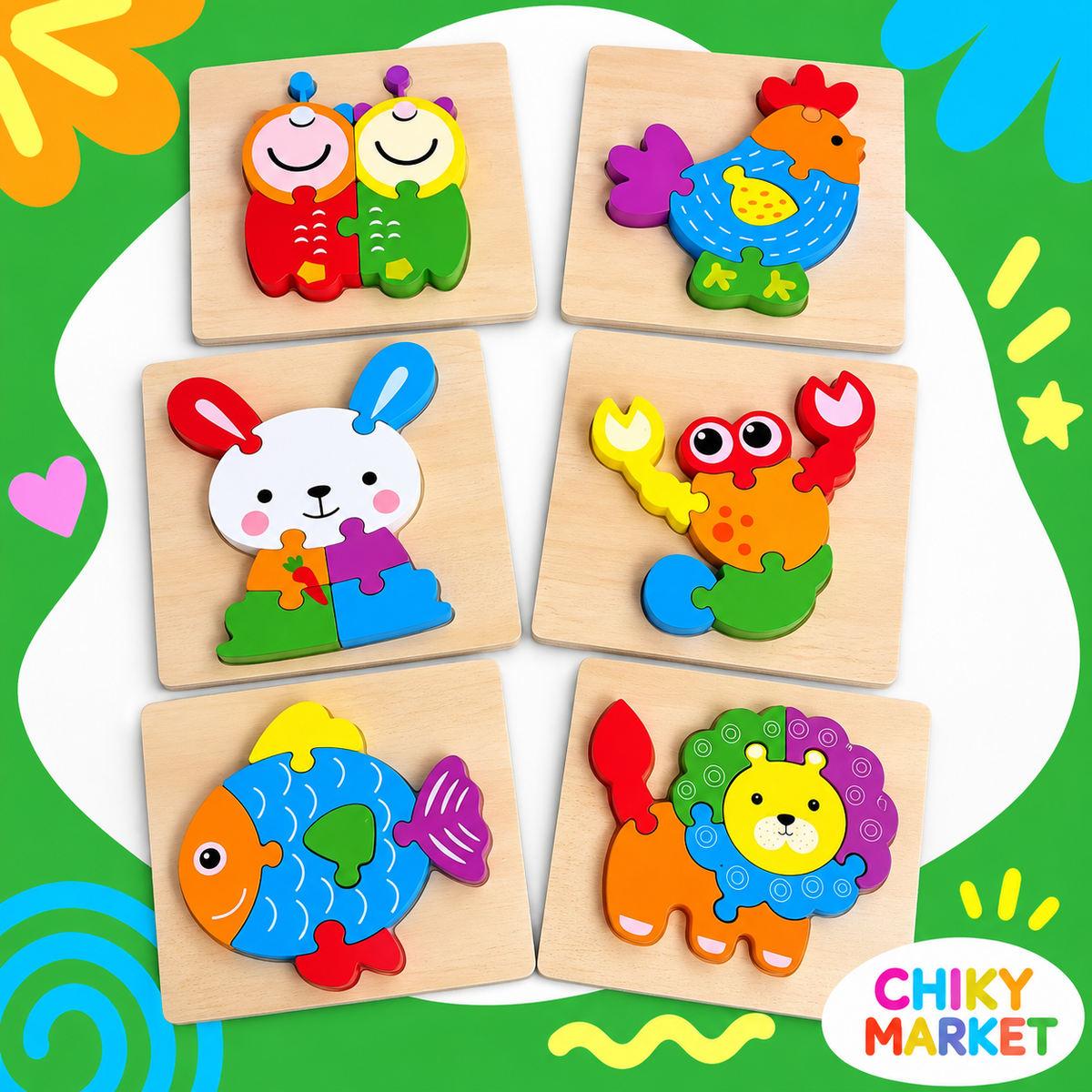 Rompecabezas Principiantes 3D CHIKY MARKET