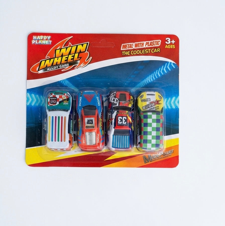 Twin Wheelz - Set 4 Carros de Carreras Alloy