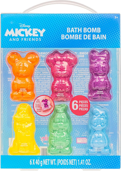 Mickey y Minnie Mouse 6 Piezas Bombas de baño PORFYDYA