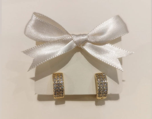 Aretes Lucia - chapa de oro 14k