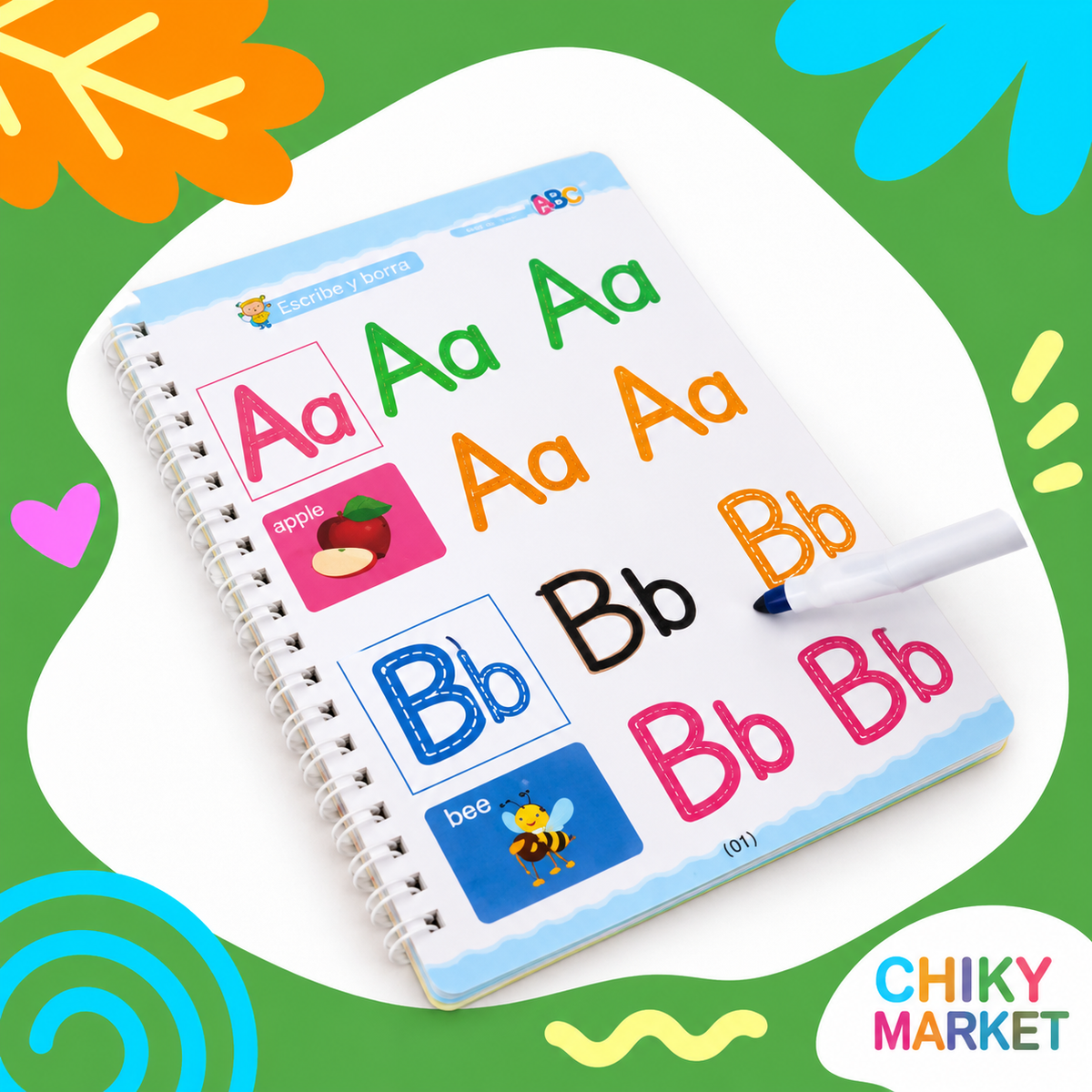 Cuaderno Para Trazos Voy Creciendo CHIKY MARKET