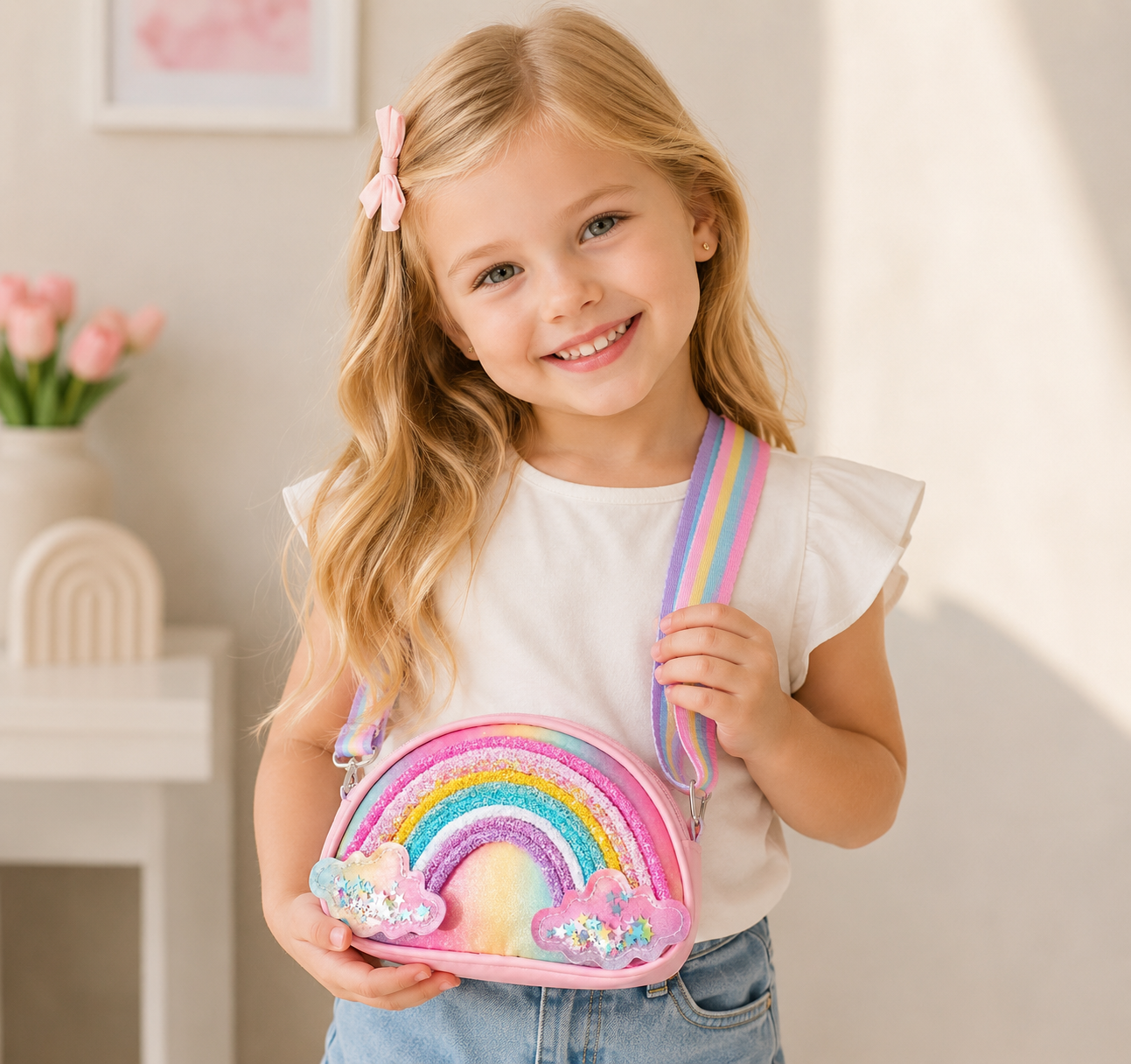 Bolso Unicornio con Nubes