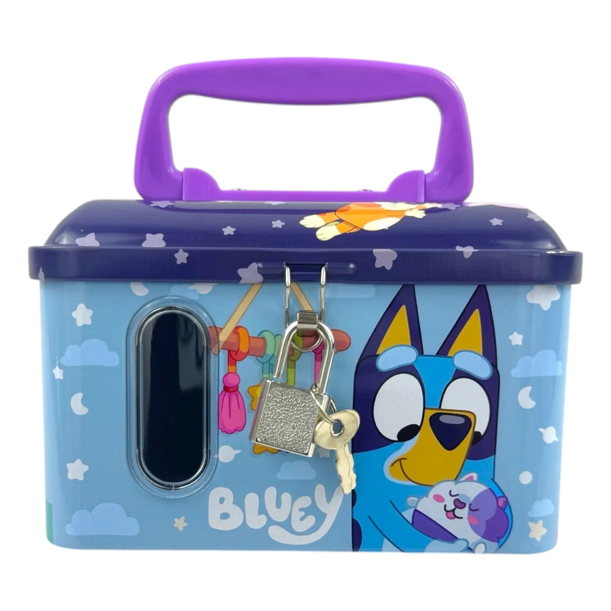 Alcancía Metálica Bluey con Candado