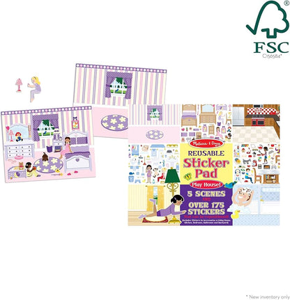 Melissa & Doug Libro de Autoadhesivos, Colección Play House