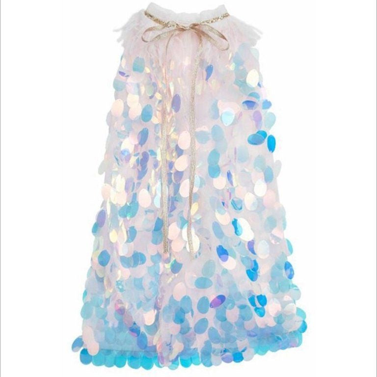 Capa Princesa Rosa con Lentejuelas  Grandes