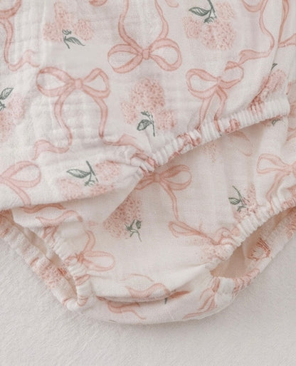 Conjunto 4 Piezas Bebé Niña Durazno