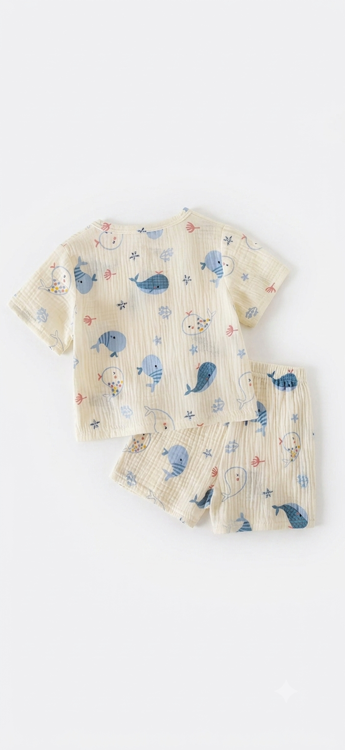 Conjunto de Verano Bebé Ballenas