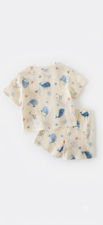 Conjunto de Verano Bebé Ballenas