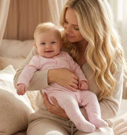 Mameluco con Iman Pink  Polka CHIKY NYNO