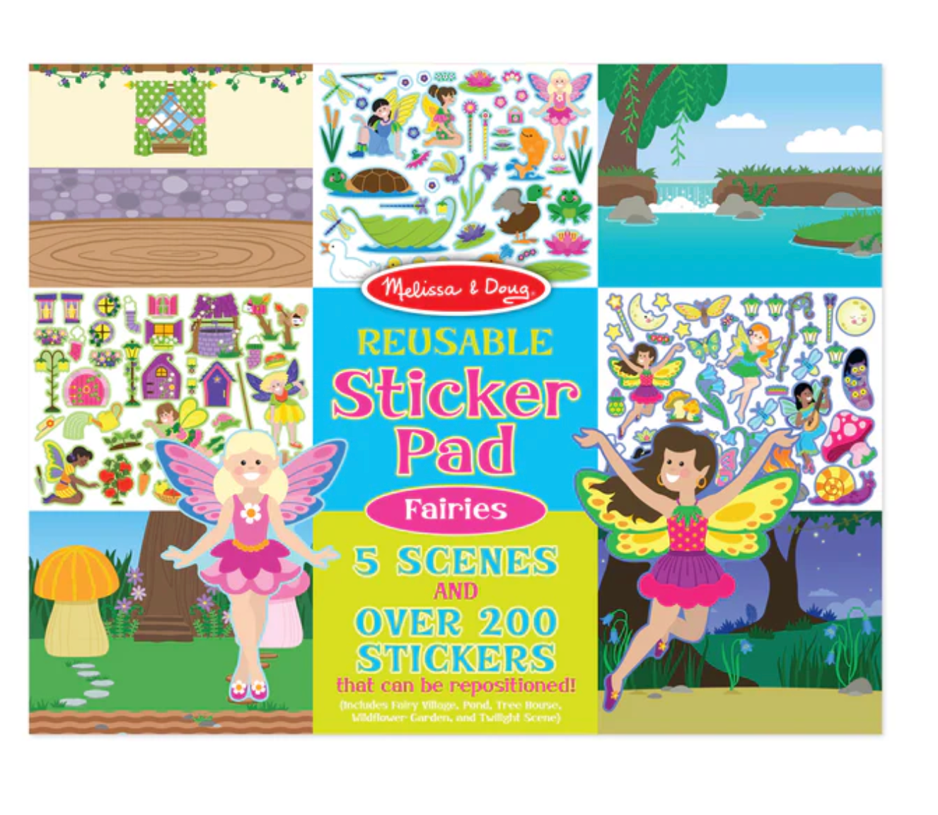 Melissa & Doug Libro de Autoadhesivos, Colección Hadas