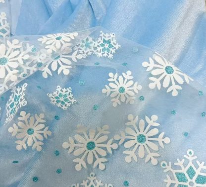 Capa Azul Cielo Con Estampado Frozen