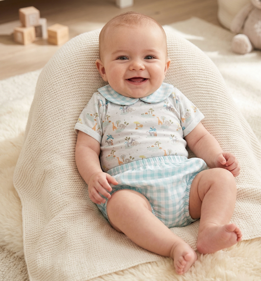 Conjunto Body,  Ranita Y Babero Niño Aventura BABIDU